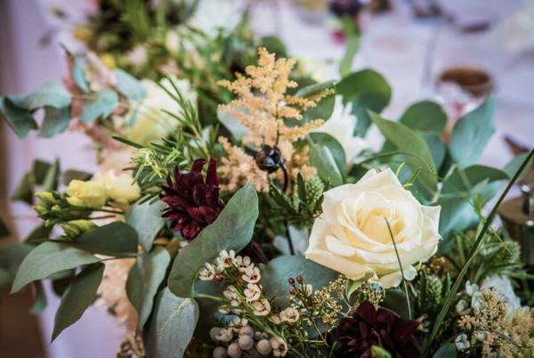 Wedding flowers from an even which needed wedding photography in Northumberland